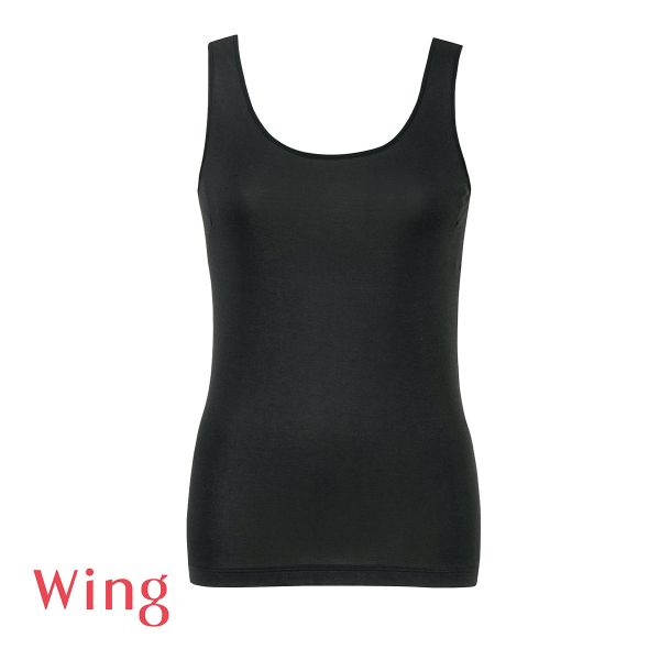 ワコール Wacoal ウイング Wing 綿の贅沢 オーガニック ノースリーブ タンクトップ S M L LL 3L 吸汗速乾 抗菌防臭