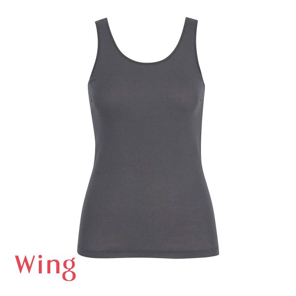 ワコール Wacoal ウイング Wing 綿の贅沢 オーガニック ノースリーブ タンクトップ S M L LL 3L 吸汗速乾 抗菌防臭