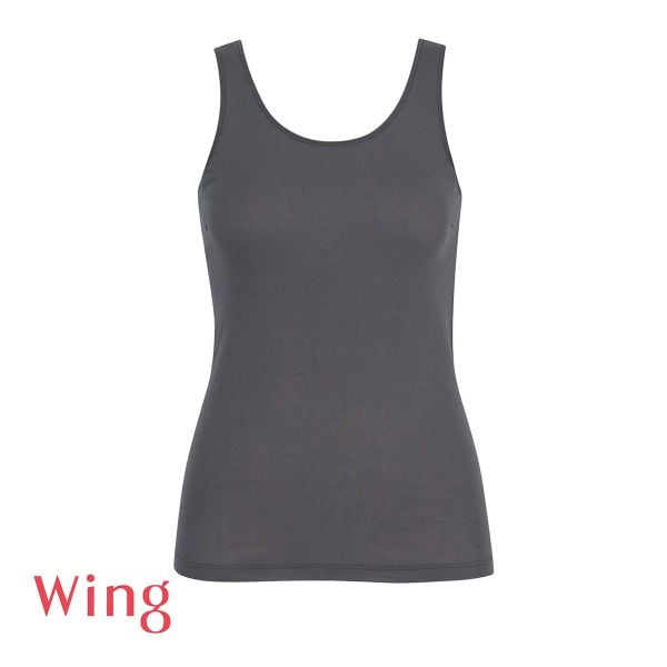 ワコール Wacoal ウイング Wing 綿の贅沢 オーガニック ノースリーブ タンクトップ S M L LL 3L 吸汗速乾 抗菌防臭