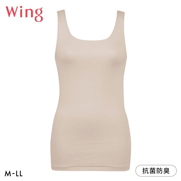 ワコール Wacoal ウイング Wing 綿の贅沢オーガニック タンクトップ あったかインナー ノースリーブ 肌側綿100％ 吸湿発熱