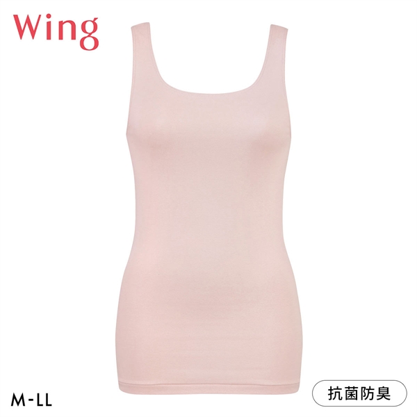 ワコール Wacoal ウイング Wing 綿の贅沢オーガニック タンクトップ あったかインナー ノースリーブ 肌側綿100％ 吸湿発熱