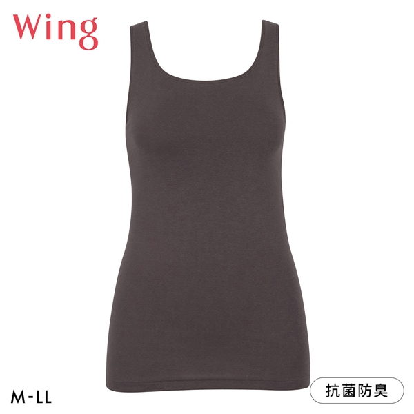ワコール Wacoal ウイング Wing 綿の贅沢オーガニック タンクトップ あったかインナー ノースリーブ 肌側綿100％ 吸湿発熱