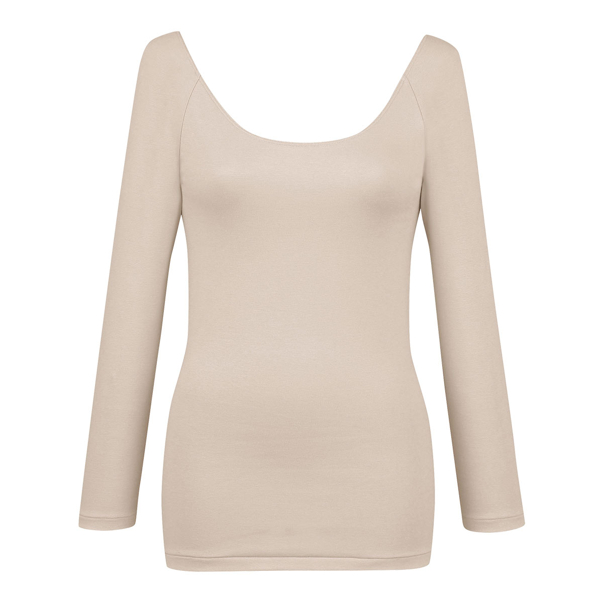 ワコール Wacoal ウイング Wing 綿の贅沢オーガニック ネックひろめ 8分袖 あったかインナー 長袖 U首 肌側綿100％(BE-ベージュ-M)