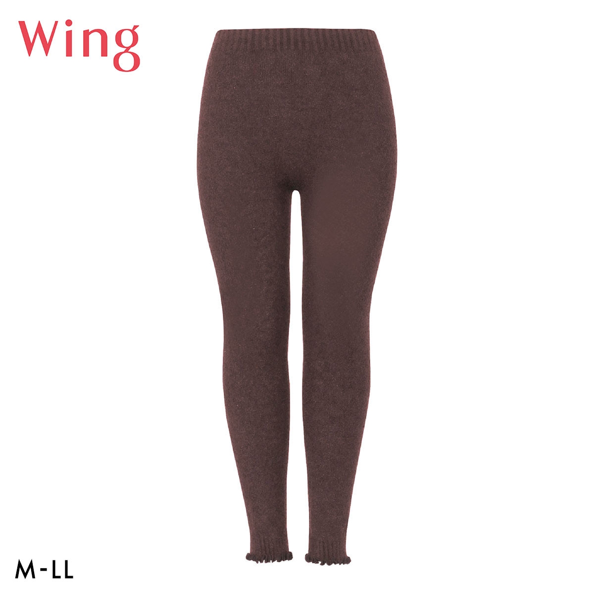 ワコール ウイング 足首丈ボトムス 毛パン ふわふわ マシュマロタッチ 下着 Wacoal Wing(BR-ブラウン-M-L)