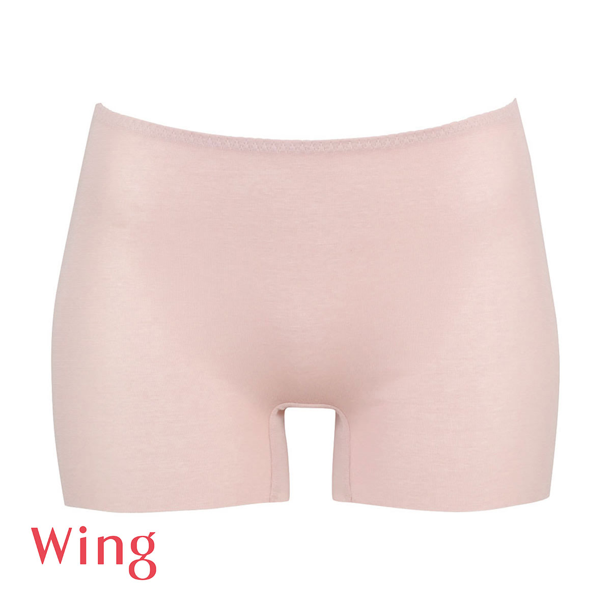 ワコール Wacoal ウイング Wing 綿の贅沢 オーガニック フラット 1分丈ボトム M L LL 吸汗速乾 抗菌防臭 ひびきにくい(PB-ピンクベージュ-M)