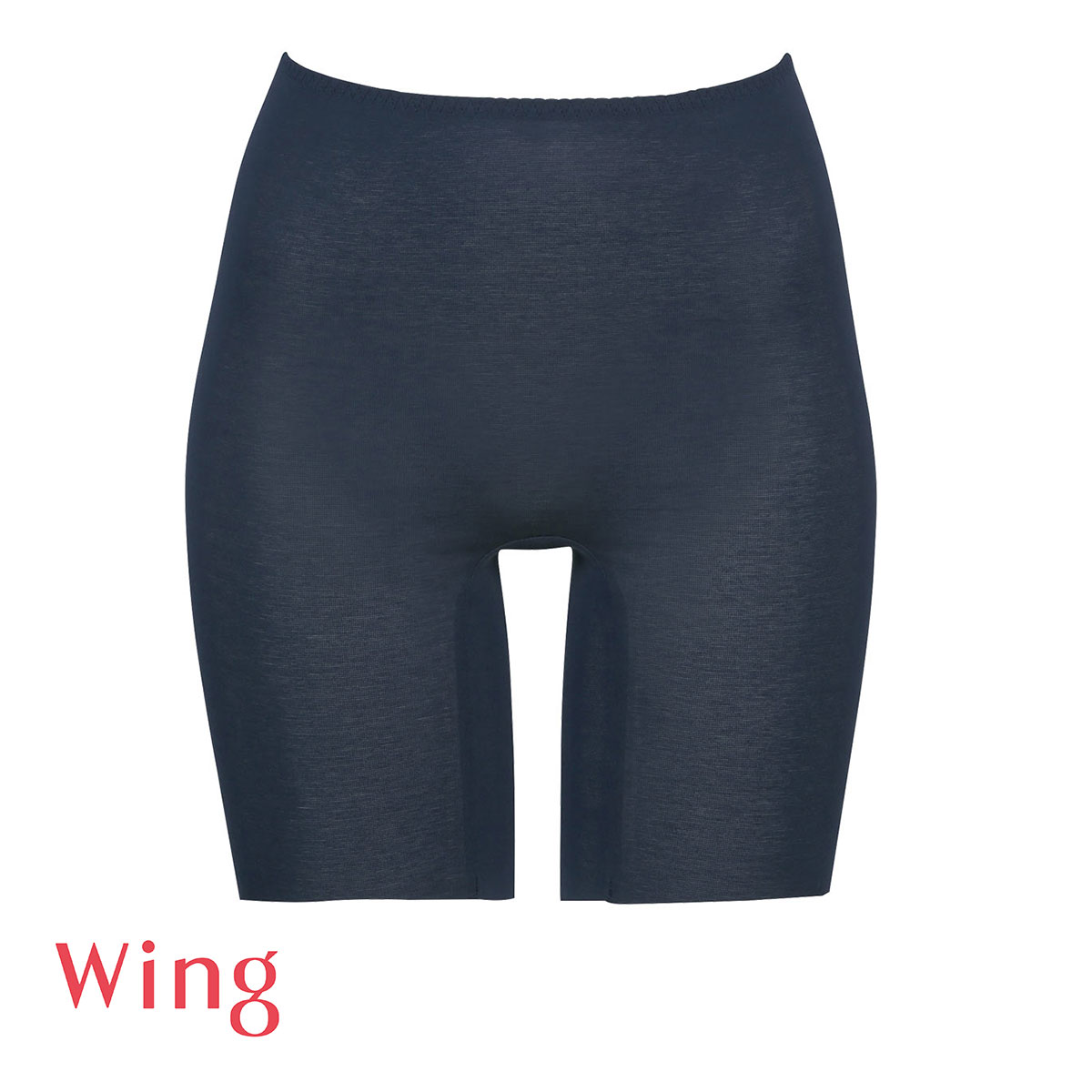 ワコール Wacoal ウイング Wing 綿の贅沢オーガニック フラット 3分丈ボトム M L LL 吸汗速乾 抗菌防臭 シームレス ひびきにくい(NV-ネイビー-M)