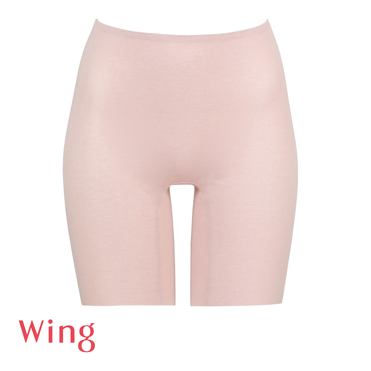 ワコール Wacoal ウイング Wing 綿の贅沢オーガニック フラット 3分丈ボトム M L LL 吸汗速乾 抗菌防臭 シームレス ひびきにくい(PB-ピンクベージュ-M)