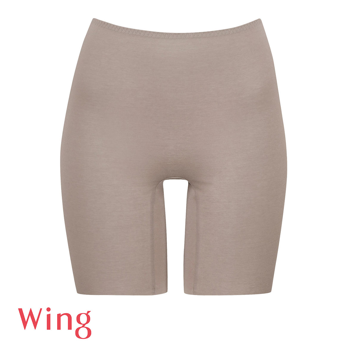 ワコール Wacoal ウイング Wing 綿の贅沢オーガニック フラット 3分丈ボトム M L LL 吸汗速乾 抗菌防臭 シームレス ひびきにくい(DBR-濃ブラウン-M)