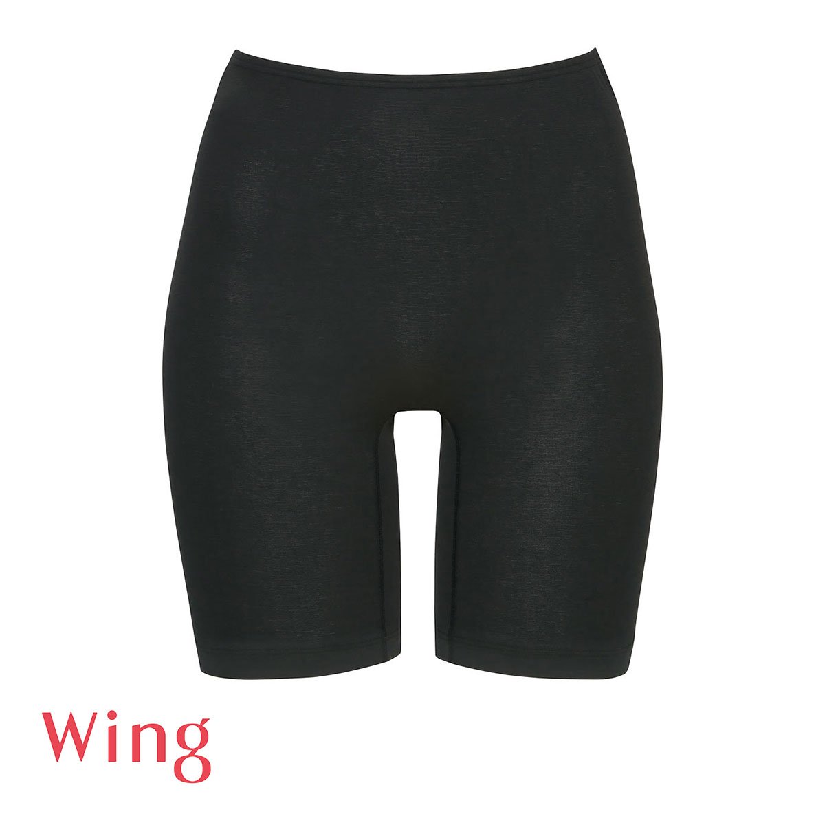 ワコール Wacoal ウイング Wing 綿の贅沢 オーガニック 3分丈 インナーボトムス M L LL 吸汗速乾 抗菌防臭(BK-ブラック-M)