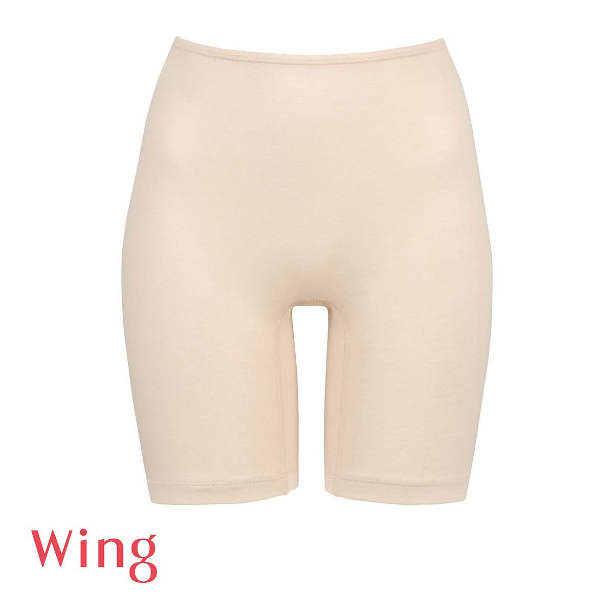 ワコール Wacoal ウイング Wing 綿の贅沢 オーガニック 3分丈 インナーボトムス M L LL 吸汗速乾 抗菌防臭(BE-ベージュ-M)