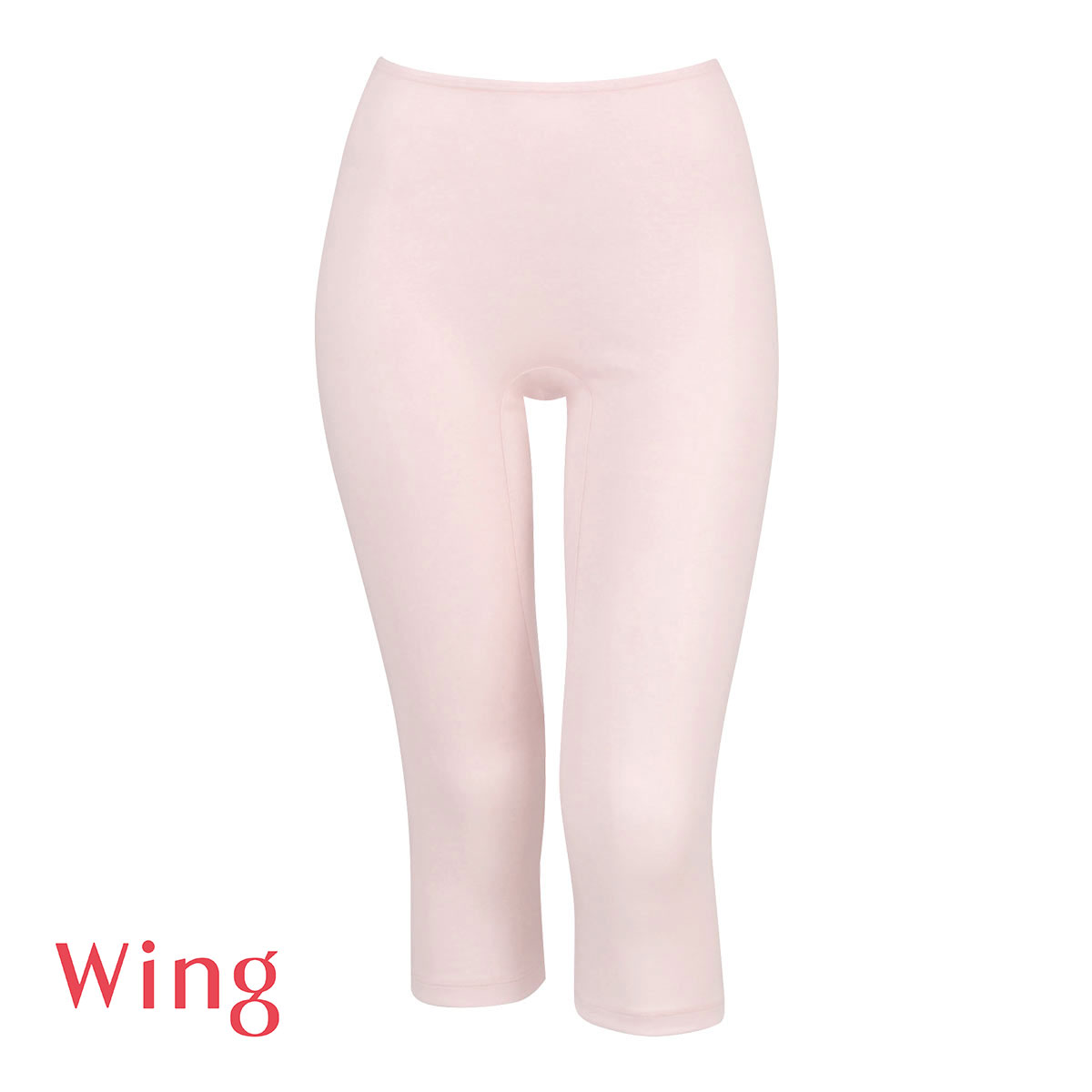 ワコール Wacoal ウイング Wing 綿の贅沢 オーガニック ひざ下丈 インナーボトムス M L LL 吸汗速乾(PI-ピンク-M)