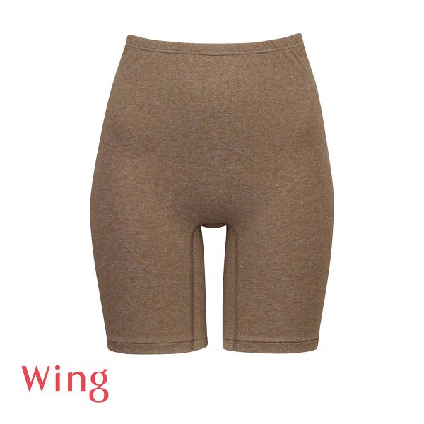 ワコール Wacoal ウイング Wing 綿の贅沢オーガニック ボトムス 3分丈 あったかインナー オーバーパンツ 肌側綿100％ 抗菌防臭加工