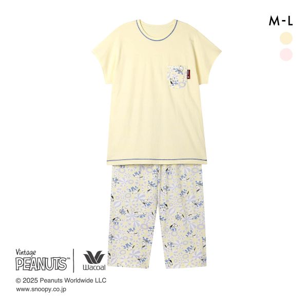 10%OFF ワコール PEANUTS×ワコール パジャマ 半袖 上下セット 綿100% ルームウェア Wacoal リラックス&スリープ 10%OFF ワコール PEANUTS×ワコール パジャマ 半袖 上下セット 綿100% ルームウェア Wacoal リラックス&スリープ