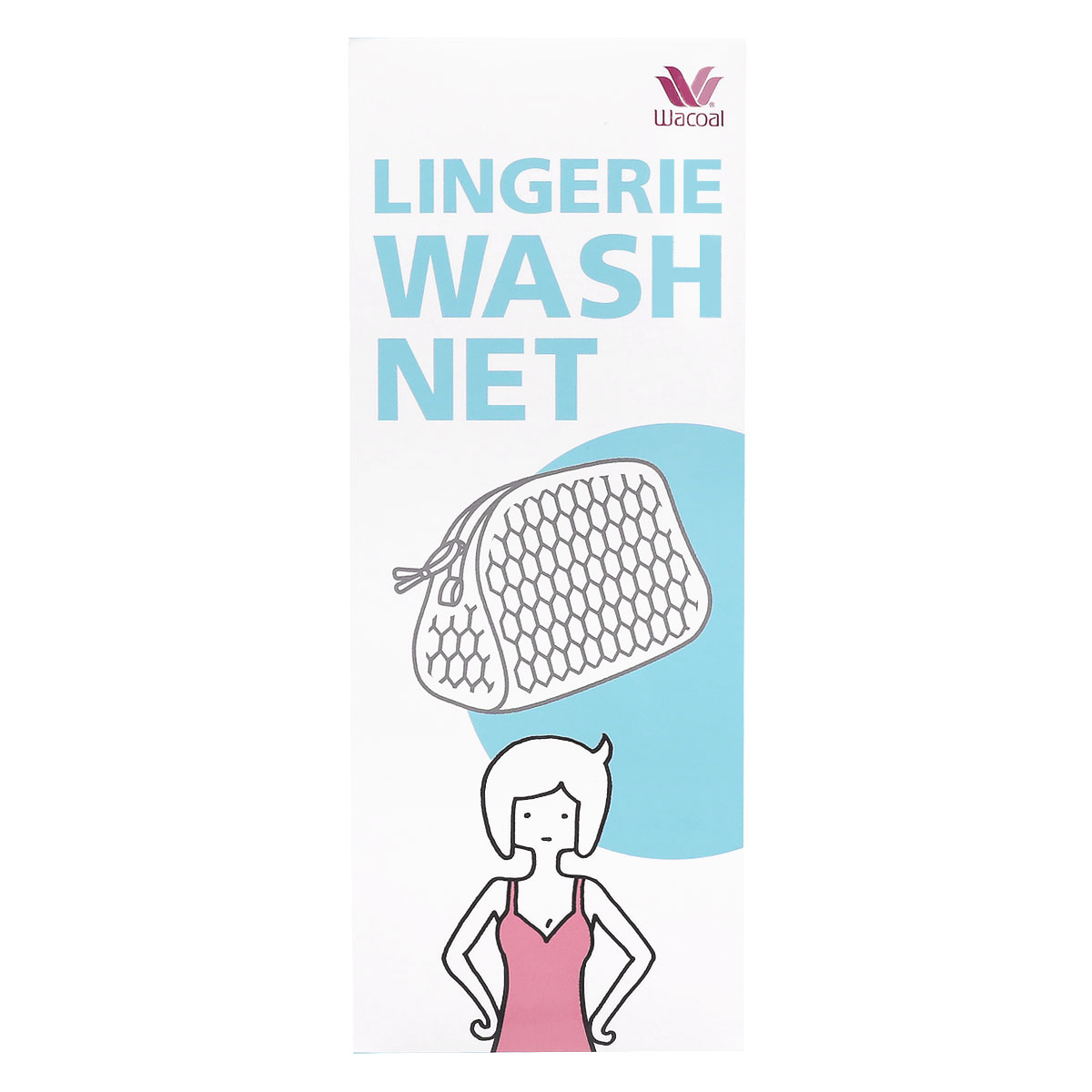 ワコール Wacoal ランジェリー専用 洗濯ネット ランジェリーウォッシュネット LINGERIE WASH NET(WH-ホワイト-Free)