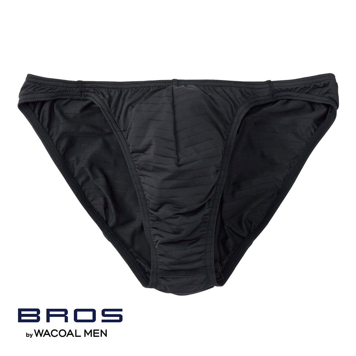 ブロス バイ ワコールメン BROS by WACOAL MEN 立体フロントで、快適キープ ハイレッグブリーフ ビキニ 定番 メンズ SML 前とじ GF2401(BK-ブラック-S)