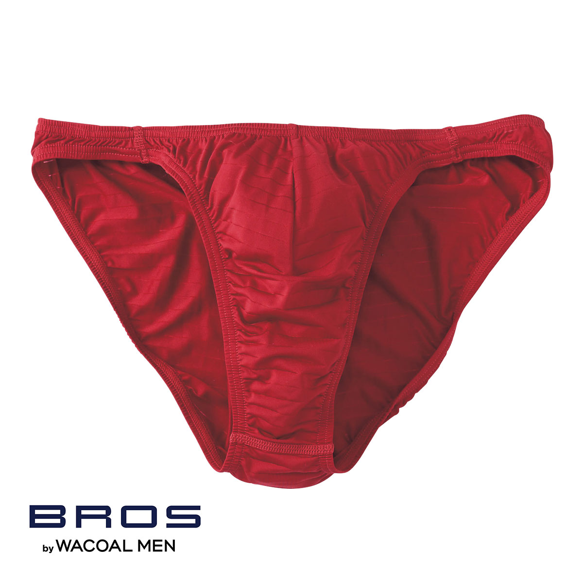 ブロス バイ ワコールメン BROS by WACOAL MEN 立体フロントで、快適キープ ハイレッグブリーフ ビキニ 定番 メンズ SML 前とじ GF2401(RE-レッド-S)
