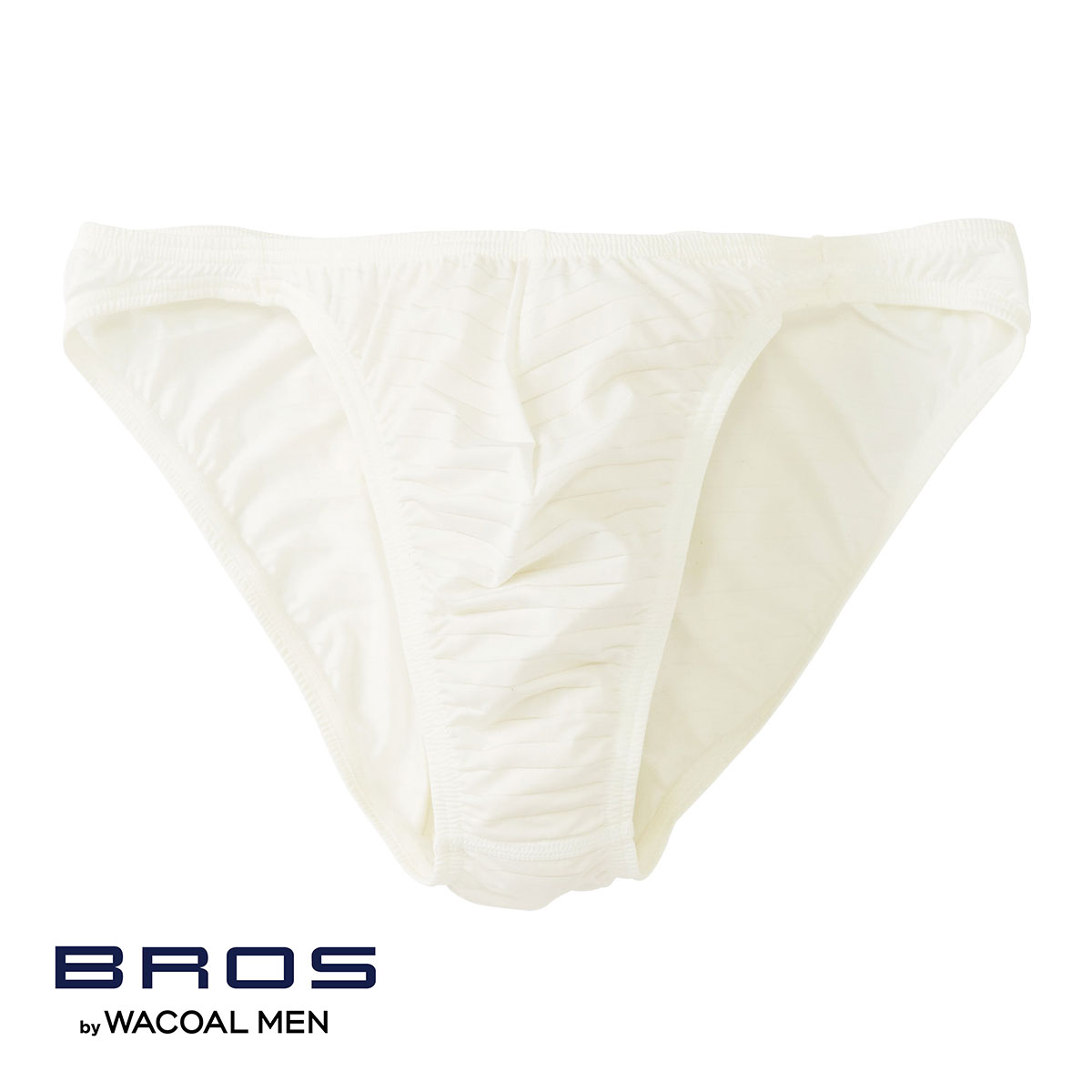 ブロス バイ ワコールメン BROS by WACOAL MEN 立体フロントで、快適キープ ハイレッグブリーフ ビキニ 定番 メンズ SML 前とじ GF2401(WH-ホワイト-S)