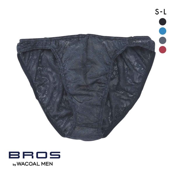 ブロス バイ ワコールメン レースブリーフ SML メンズ 前とじ ノーマル丈 通気性 BROS by WACOAL MEN