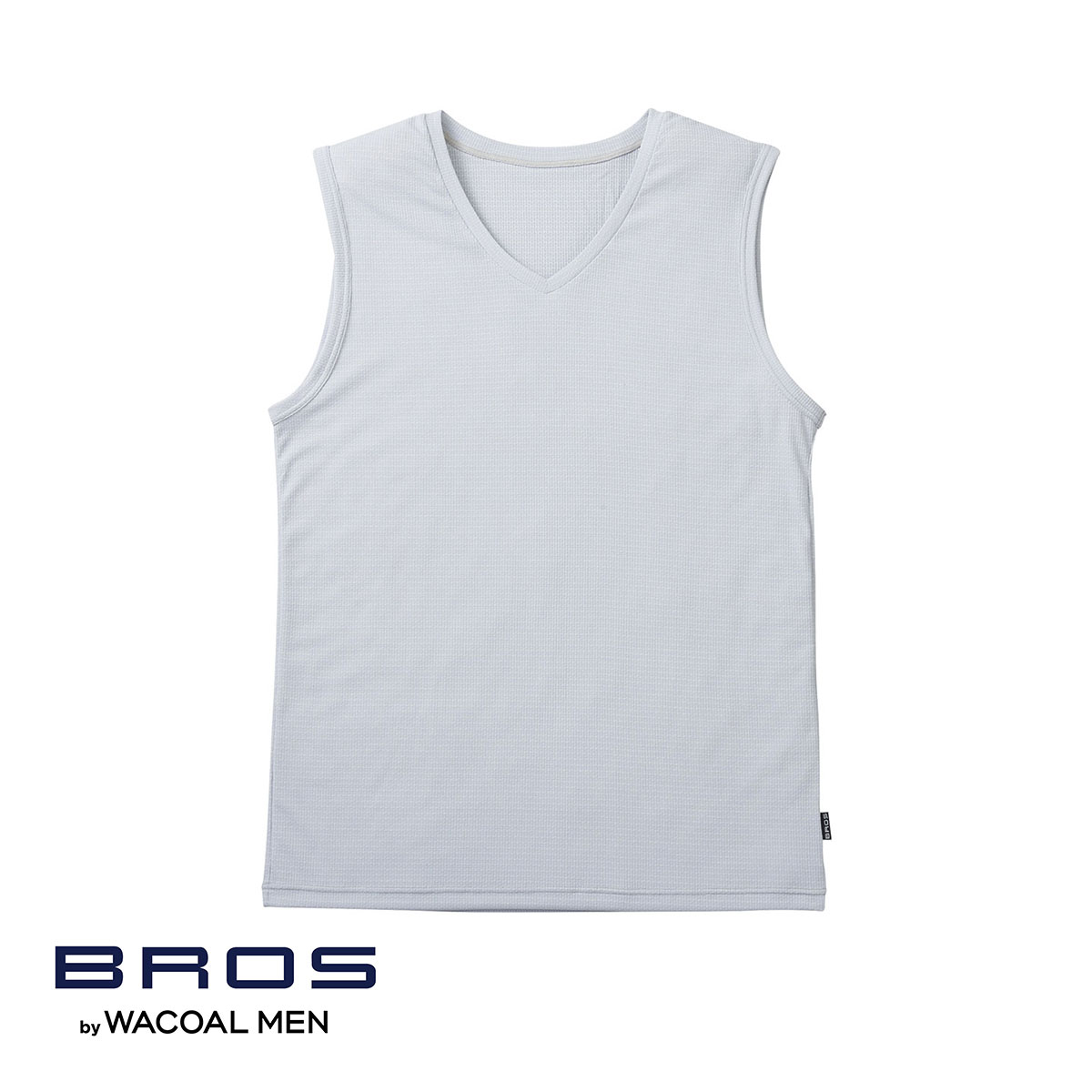 ブロス バイ ワコールメン BROS by WACOAL MEN ムレからの開放 V首 スリーブレス シャツ べたつきにくいさらさらインナー ML(GY-グレー-M)