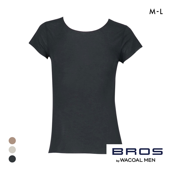 ブロス バイ ワコールメン BROS by WACOAL MEN 多機能を着る 綿混インナーシャツ ML 半袖 ひびきにくい 吸汗速乾