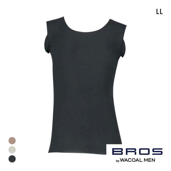 ブロス バイ ワコールメン BROS by WACOAL MEN 多機能を着る 綿混インナーシャツ LL ノースリーブ タンクトップ ひびきにくい