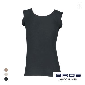 ブロス バイ ワコールメン BROS by WACOAL MEN 多機能を着る 綿混インナーシャツ LL ノースリーブ タンクトップ ひびきにくい