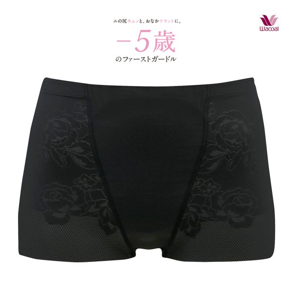 ワコール Wacoal －5歳のガードル ジャストウエスト ショート丈 ヒップアップ ガードル パンツ GRC323