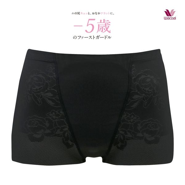 ワコール Wacoal －5歳のガードル ジャストウエスト ショート丈 ヒップアップ ガードル パンツ GRC323