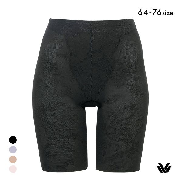 ワコール Wacoal エバーシック EverChic はきごこちやわらか、ラクにフィット GRC430 ガードル ロング 補正下着 ジャストウエスト