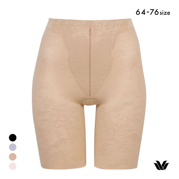 ワコール Wacoal エバーシック EverChic はきごこちやわらか、ラクにフィット GRC430 ガードル ロング 補正下着 ジャストウエスト