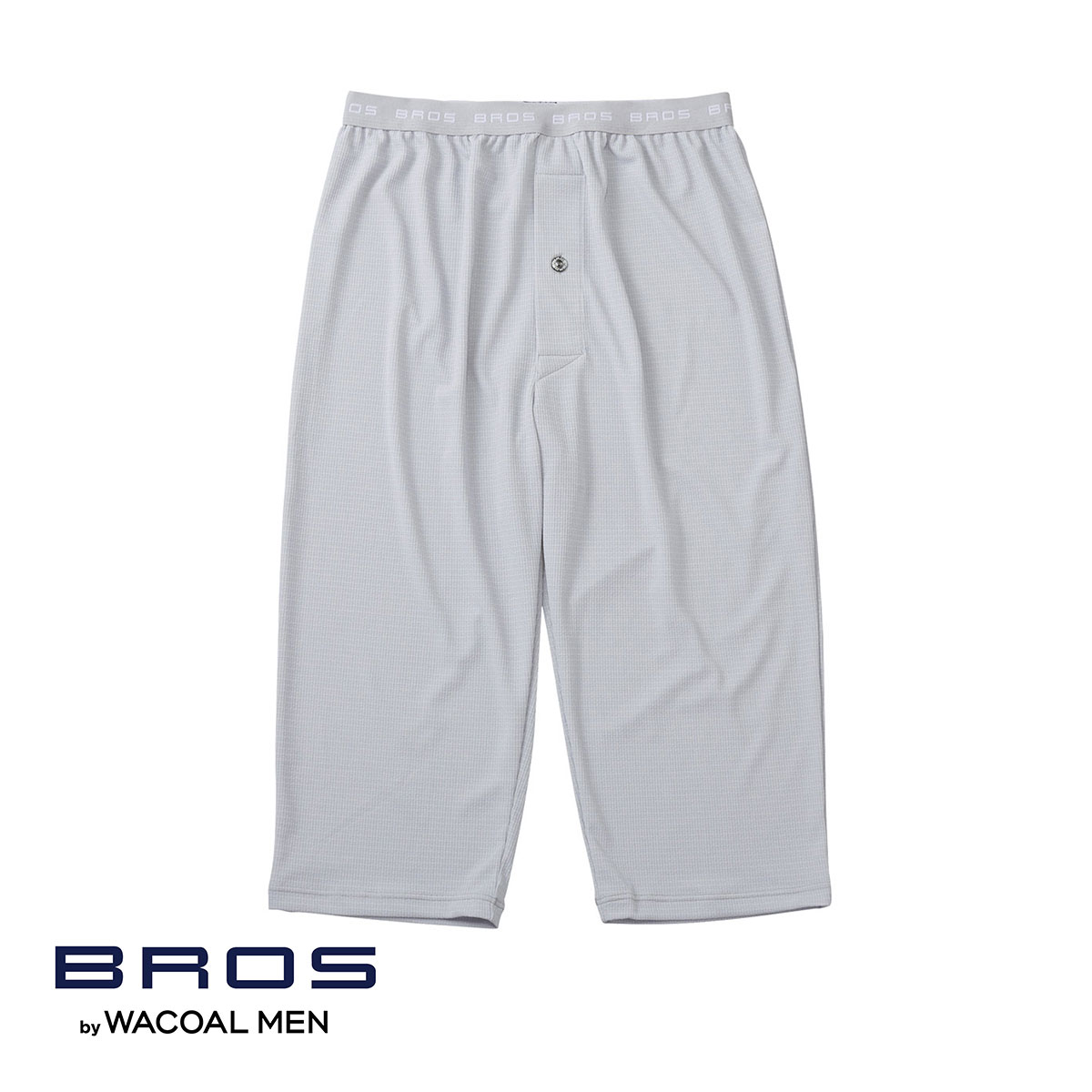 ブロス バイ ワコールメン BROS by WACOAL MEN ムレからの解放 ひざ下丈パンツ 前開き LL べたつきにくいさらさらインナー(GY-グレー-LL)