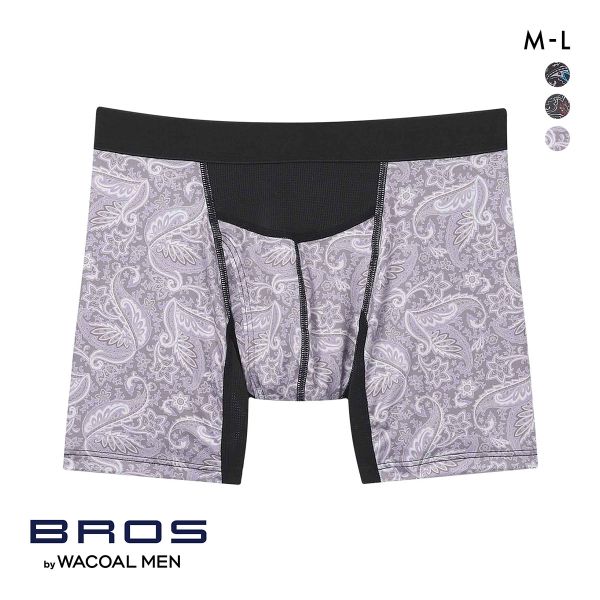 ブロス バイ ワコールメン ダブルエアスルー ボクサーパンツ ML 前開き ムレ軽減 ウエストゆったり BROS by WACOAL MEN