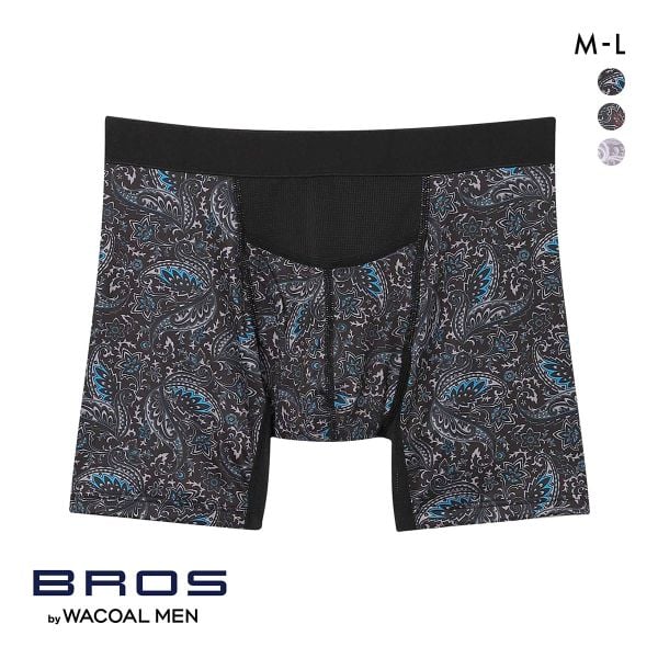ブロス バイ ワコールメン ダブルエアスルー ボクサーパンツ ML 前開き ムレ軽減 ウエストゆったり BROS by WACOAL MEN