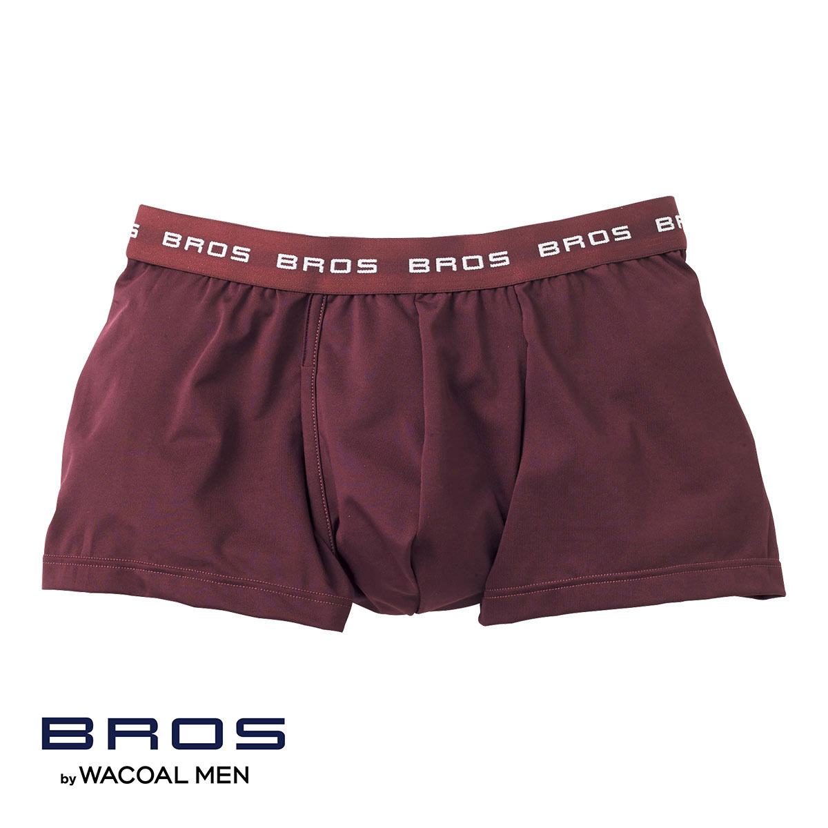 ブロス バイ ワコールメン BROS by WACOAL MEN フロント快適設計 ボクサーパンツ LL 前開き 環境配慮素材 吸汗速乾(BO-ボルドー-LL)
