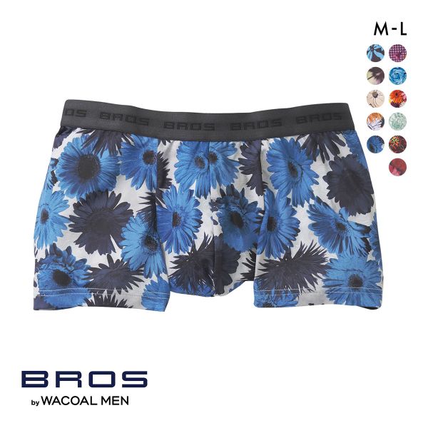 ブロス バイ ワコールメン BROS by WACOAL MEN  ハナコトバパンツ 花柄 ボクサーパンツ GT3220 メンズ 前とじ ノーマル丈
