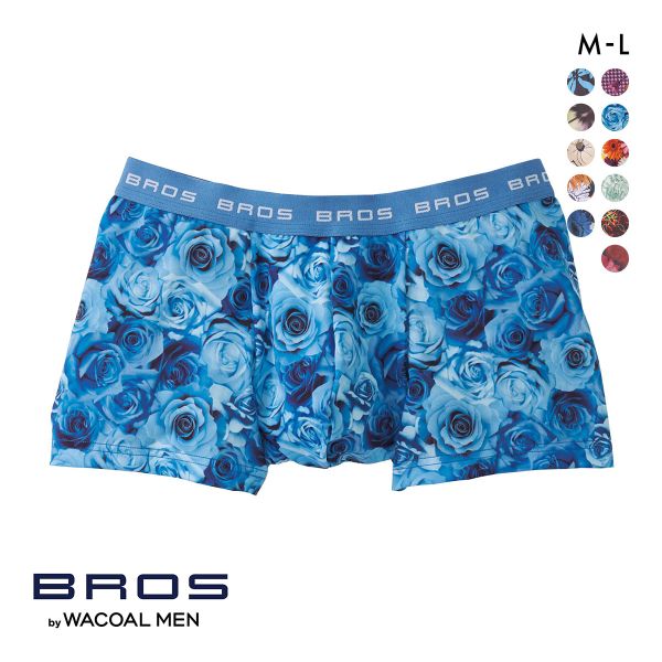 ブロス バイ ワコールメン BROS by WACOAL MEN  ハナコトバパンツ 花柄 ボクサーパンツ GT3220 メンズ 前とじ ノーマル丈