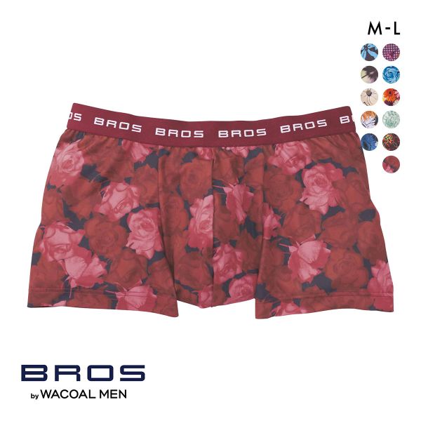 ブロス バイ ワコールメン BROS by WACOAL MEN  ハナコトバパンツ 花柄 ボクサーパンツ GT3220 メンズ 前とじ ノーマル丈