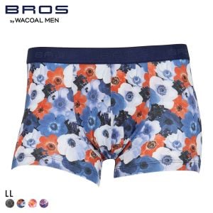 ブロス バイ ワコールメン ハナコトバパンツ 花柄 ボクサーパンツ LL GT3221 メンズ 前閉じ ノーマル丈 BROS by WACOAL MEN