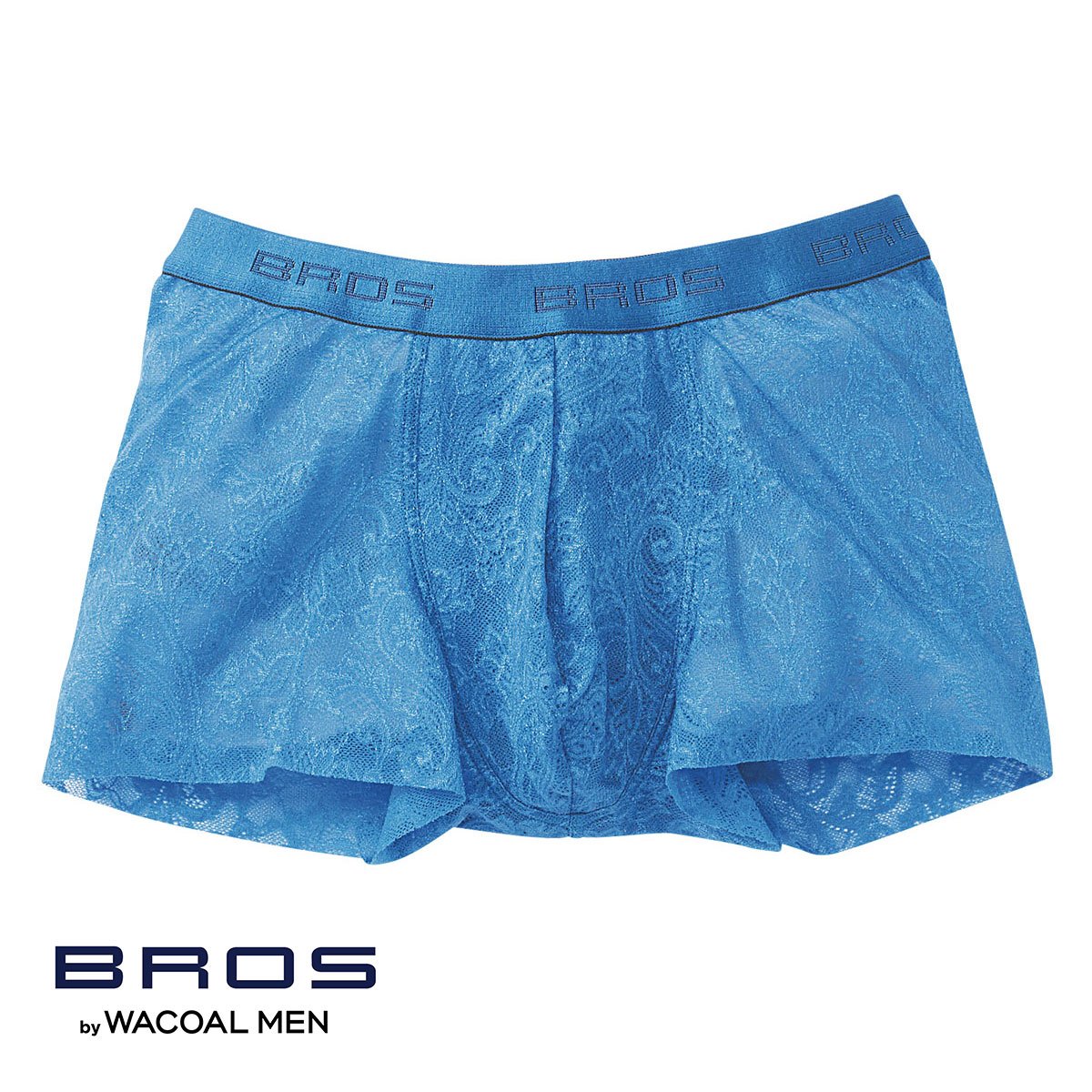 ブロス バイ ワコールメン BROS by WACOAL MEN レースボクサー ボクサーパンツ GT3340 LL メンズ 前とじ ノーマル丈(BU-ブルー-LL)