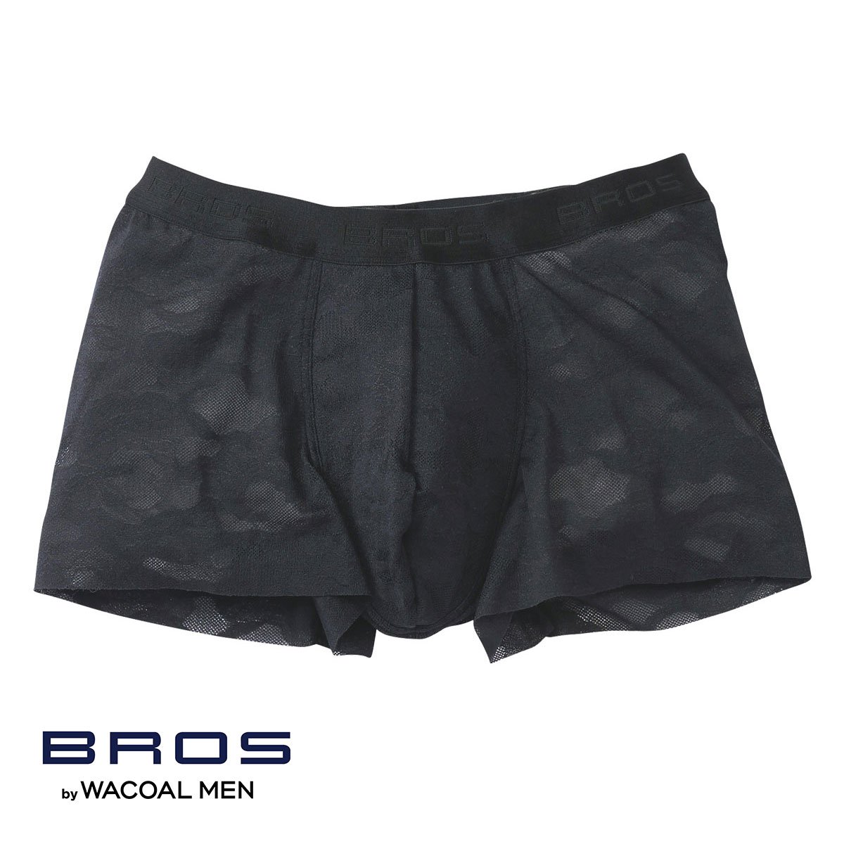 ブロス バイ ワコールメン BROS by WACOAL MEN レースボクサー ボクサーパンツ GT3340 LL メンズ 前とじ ノーマル丈(BK-ブラック-LL)