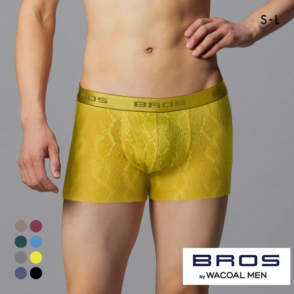 ブロス バイ ワコールメン BROS by WACOAL MEN レースボクサー ボクサーパンツSML メンズ 前閉じ ノーマル丈 GT3341
