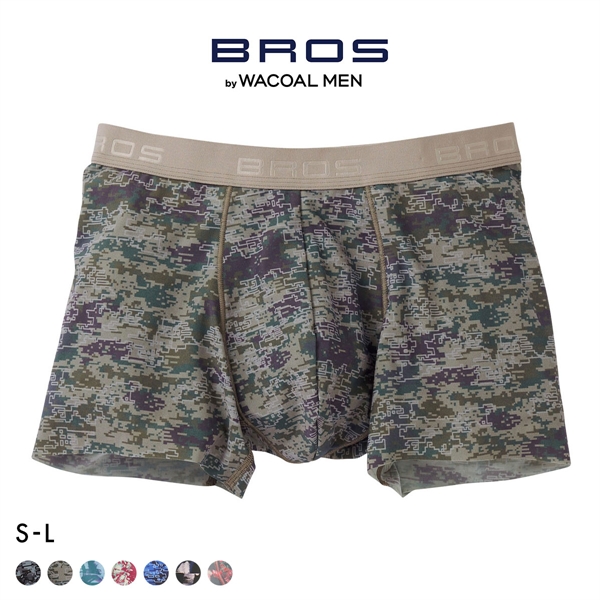 ブロス バイ ワコールメン BROS by WACOAL MEN 動きにフィット！キモチイイパンツ ボクサーパンツ SML 前閉じ 吸汗速乾 GT3371