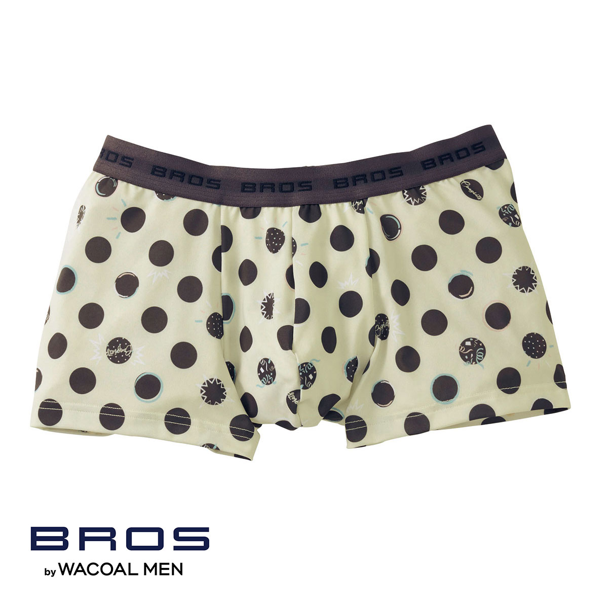 ブロス バイ ワコールメン BROS by WACOAL MEN キモチ届けるパンツ ボクサーパンツ フロント快適設計 前閉じ ML メンズ(IV-アイボリー-M)