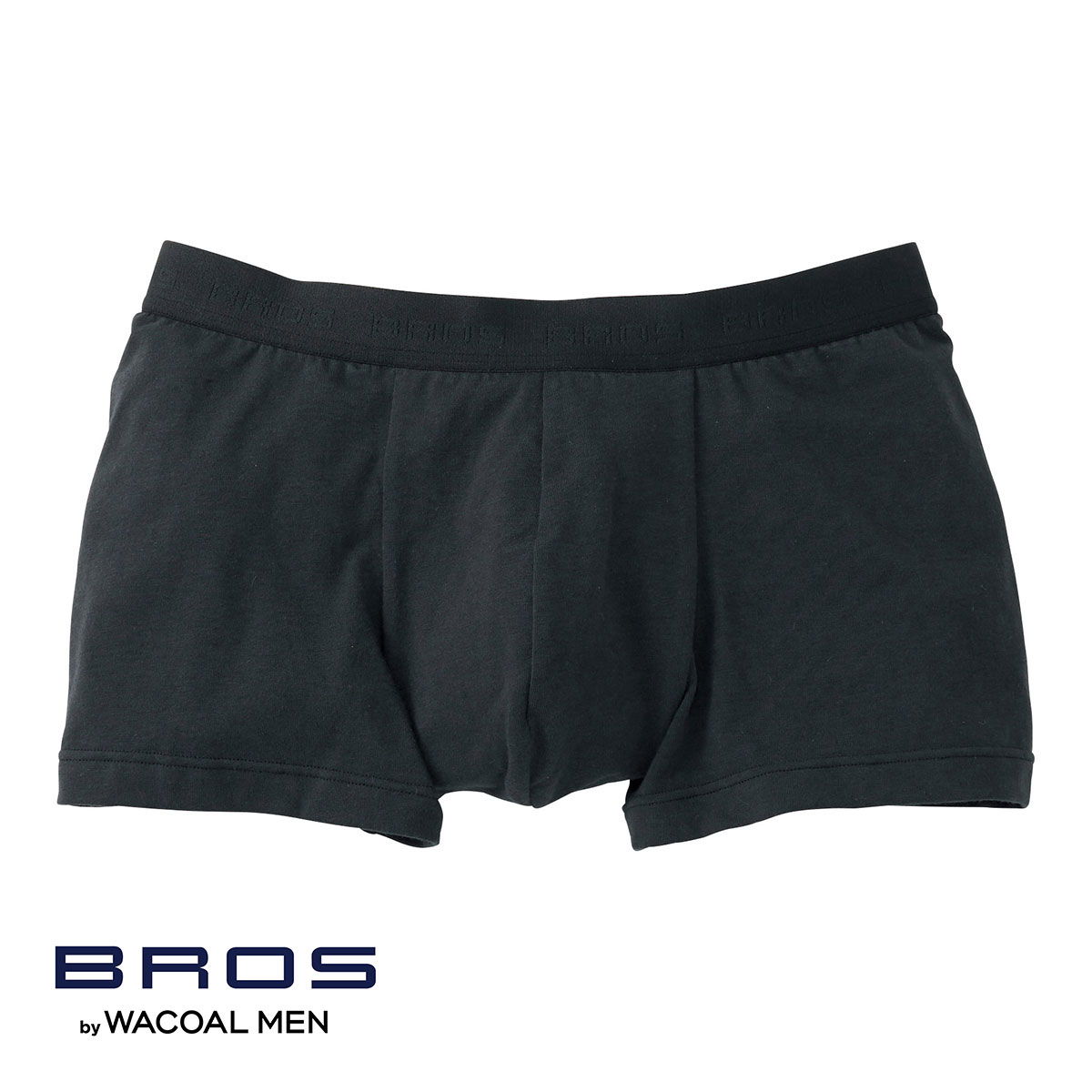 ブロス バイ ワコールメン BROS by WACOAL MEN フロント快適設計 ボクサーパンツ ML2L 前閉じ オーガニック綿混 ベーシック(BK-ブラック-M)