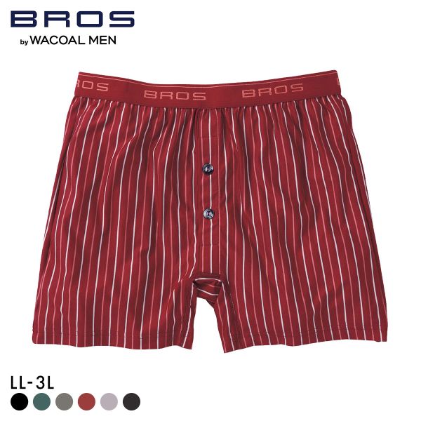 ブロス バイ ワコールメン しめつけすぎず、ダブつかない フィットトランクス LL3L 前開き 伸縮性 BROS by WACOAL MEN