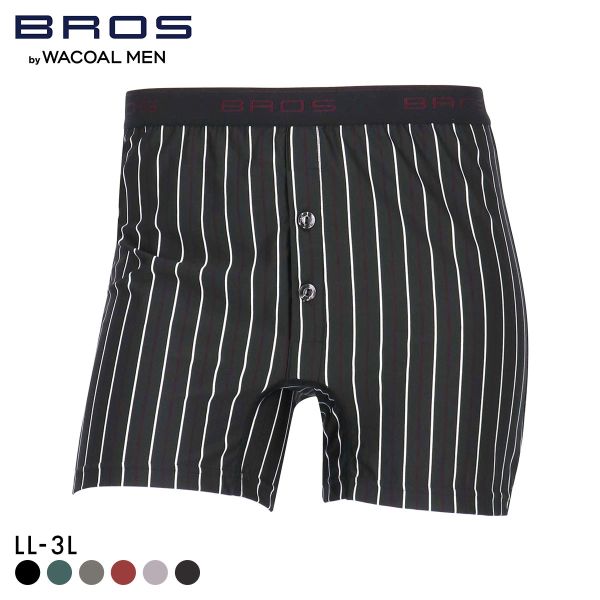 ブロス バイ ワコールメン しめつけすぎず、ダブつかない フィットトランクス LL3L 前開き 伸縮性 BROS by WACOAL MEN