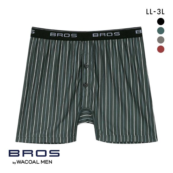 ブロス バイ ワコールメン しめつけすぎず、ダブつかない フィットトランクス LL3L 前開き 伸縮性 BROS by WACOAL MEN