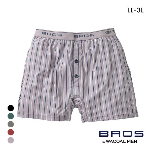 ブロス バイ ワコールメン しめつけすぎず、ダブつかない フィットトランクス LL3L 前開き 伸縮性 BROS by WACOAL MEN