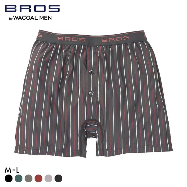ブロス バイ ワコールメン フィットトランクス しめつけすぎず、ダブつかない 伸縮性 ML 前開き BROS by WACOAL MEN
