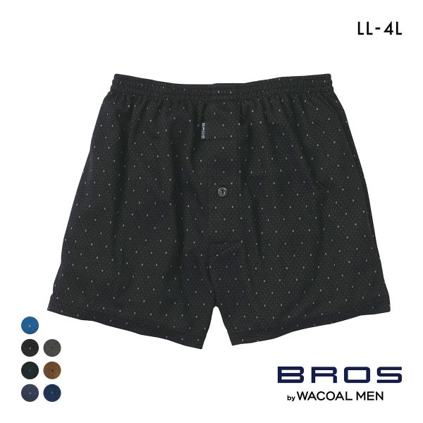 ブロス バイ ワコールメン トランクス なめらかな肌ざわり LL3L4L 前開き ドット BROS by WACOAL MEN